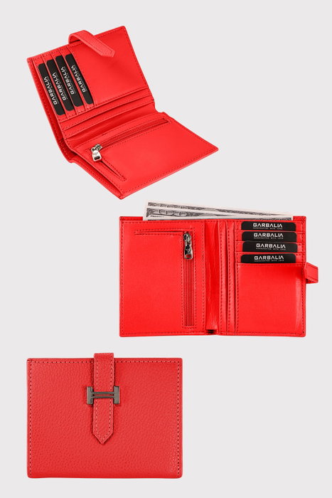 Zoozie Bags Helsinki Guti - Cartera para Mujer, Color Rojo